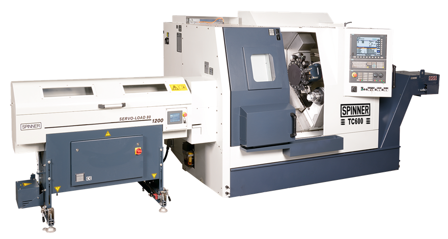 CNC-Drehmaschine Spinner TC600-65 SMCY mit Stangenlader und Gegenspindel